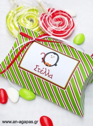 Μπομπονιέρα  βάπτισης  μπομπέ  Holiday  Joy