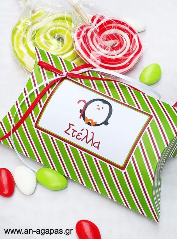 Μπομπονιέρα  βάπτισης  μπομπέ  Holiday  Joy
