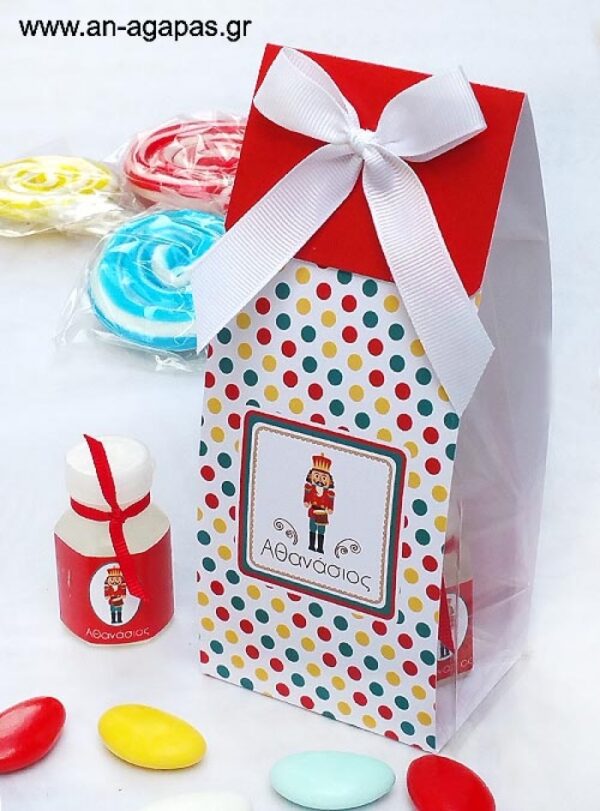 Μπομπονιέρα  δωράκι  με  bubbles  Nutcracker