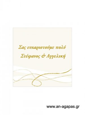 Ευχαριστήριο  καρτελάκι  γάμου