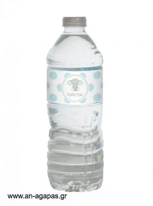 Ετικέτα  νερού  Baby  Blue  Elephant