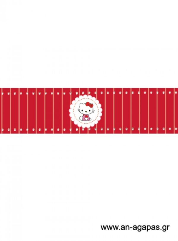 Ετικέτα  νερού  Hello  Kitty