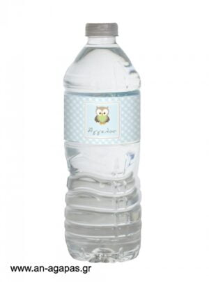 Ετικέτα  νερού  Little  Owl  Blue