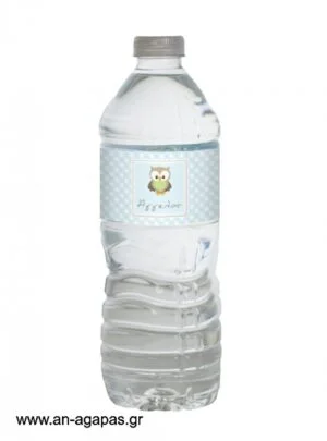 Ετικέτα  νερού  Little  Owl  Blue 
