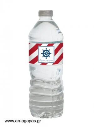 Ετικέτα  νερού  Red  Nautical   