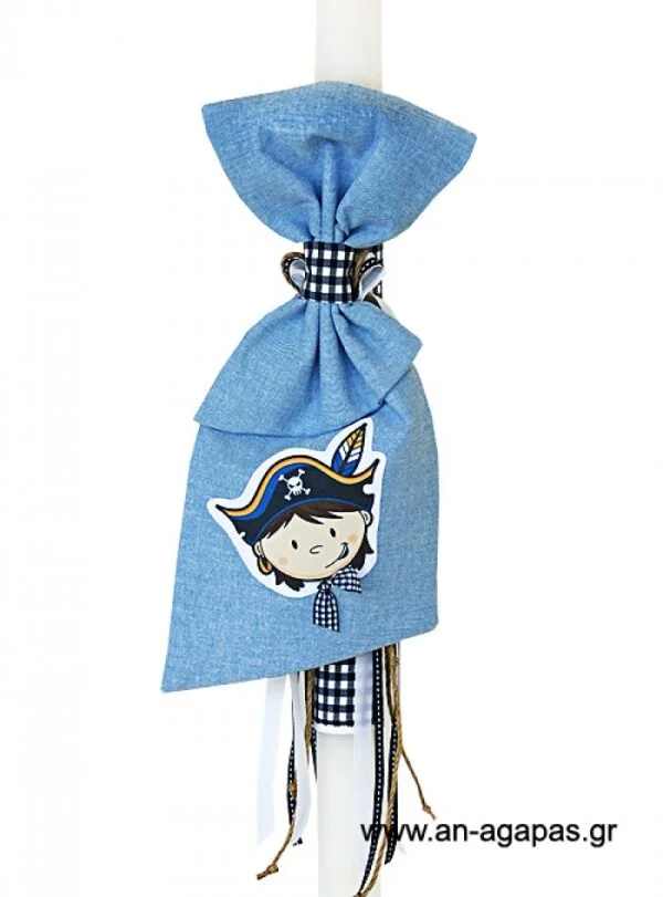 Λαμπάδα  πειρατής  γραβάτα