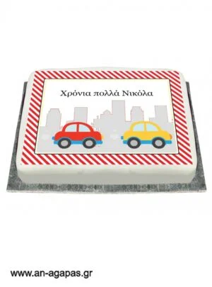 Διακόσμηση  τούρτας  Cars 