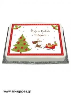 Διακόσμηση  τούρτας  Christmas  Time   