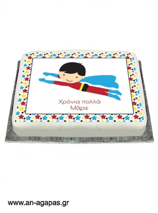 Διακόσμηση  τούρτας  Super  Boy