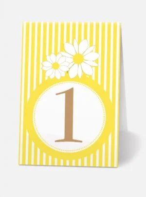   Αρίθμηση  τραπεζιού  Sunny  Daisies 