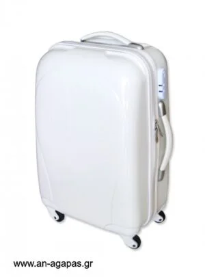 Βαλίτσα  τρόλευ  Λευκή 