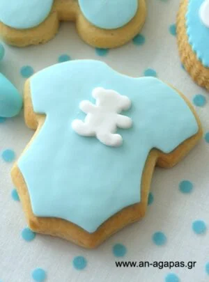 Μπισκότο  φορμάκι    σιέλ  ή  ροζ