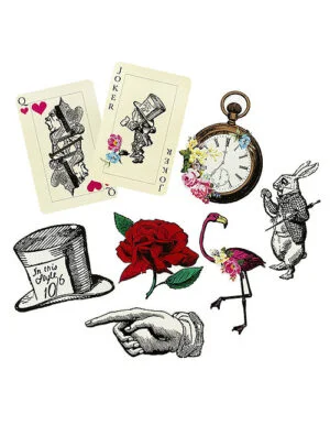 Truly Alice party props