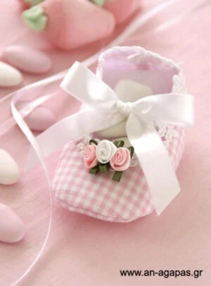 Μπομπονιέρα Βάπτισης Παπούτσι Μπαρέτα