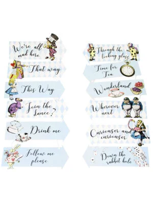 Truly Alice Paper Arrow Signs