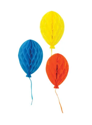 Κρεμαστά Honeycomb Balloons (3τμχ)