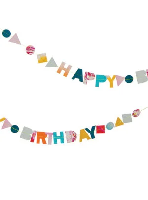 Ευχετήρια Κάρτα Marble Birthday Garland