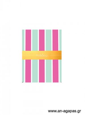 Aqua  Stripes  -  Pocket  Notes-EOL