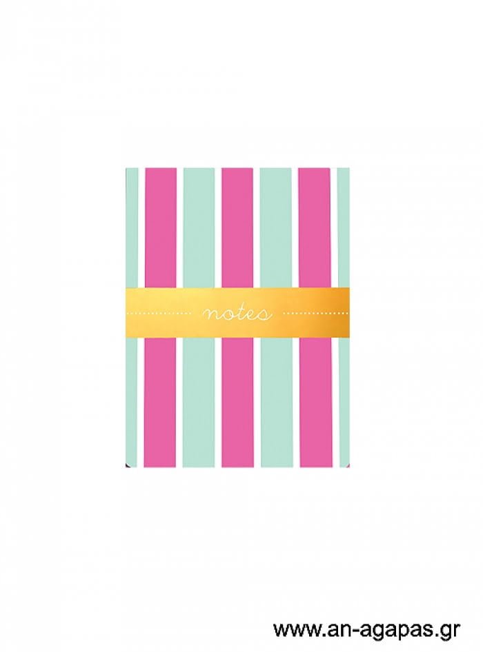 Aqua  Stripes  -  Pocket  Notes-EOL
