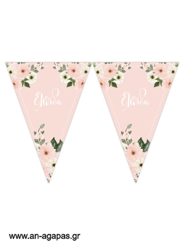 Banner-Σημαιάκια Pink Blush