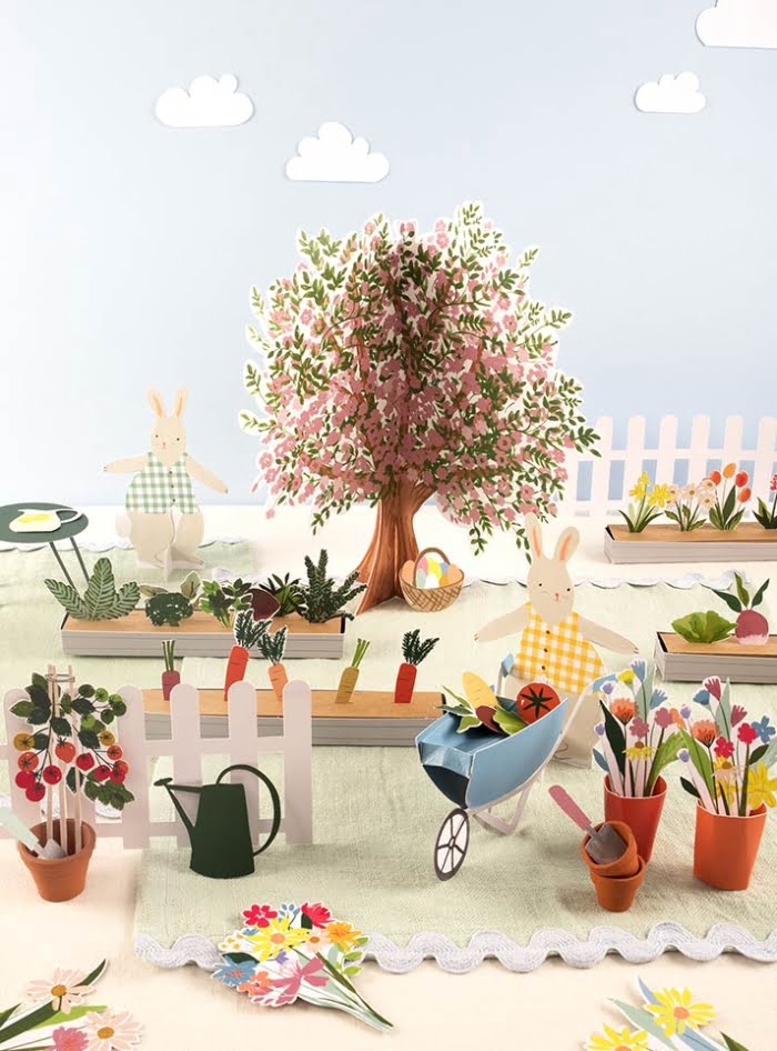 Bunny Paper Play Garden