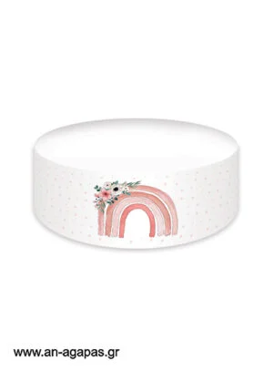 Cake banner Flower Rainbow