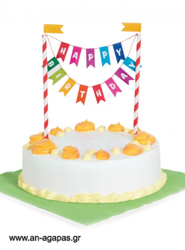 Cake  Topper  Happy  Birthday