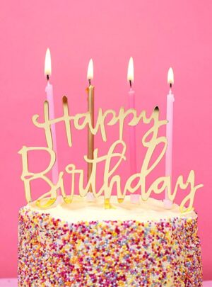 Cake Topper Happy Birthday
