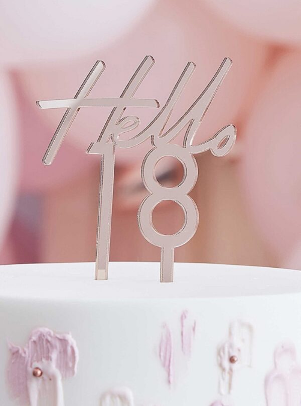 Cake Topper Hello 18