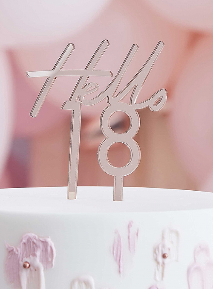 Cake Topper Hello 18