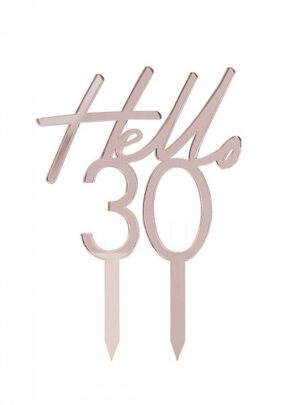 Cake Topper Hello 30