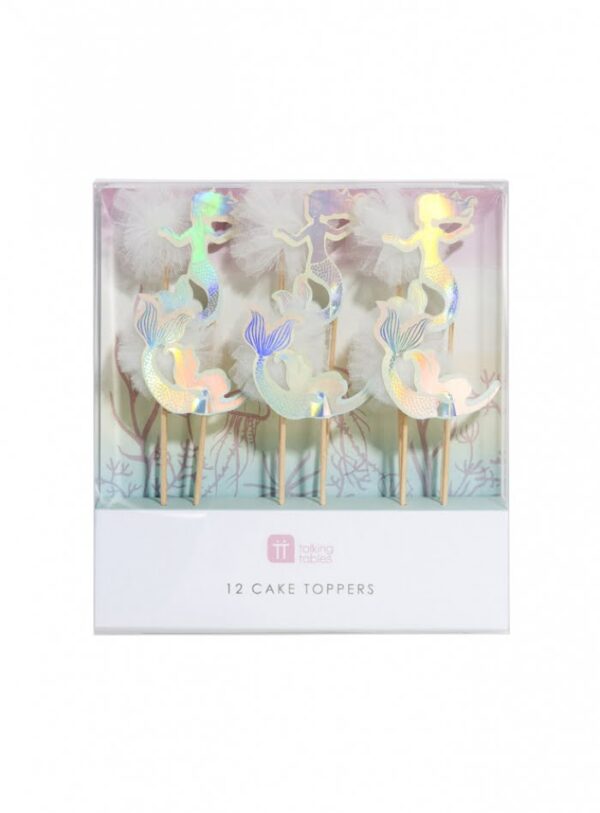 Cake  Toppers  Mermaid,  12τμχ