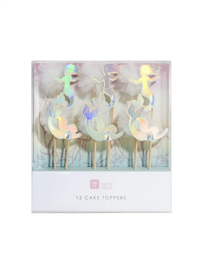 Cake  Toppers  Mermaid,  12τμχ