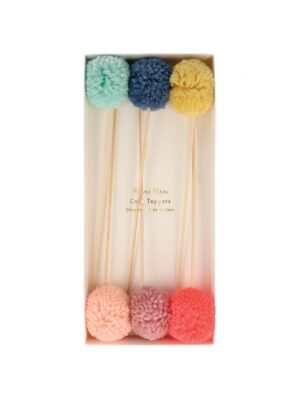 Cake Toppers Multi Pompom, 6τμχ