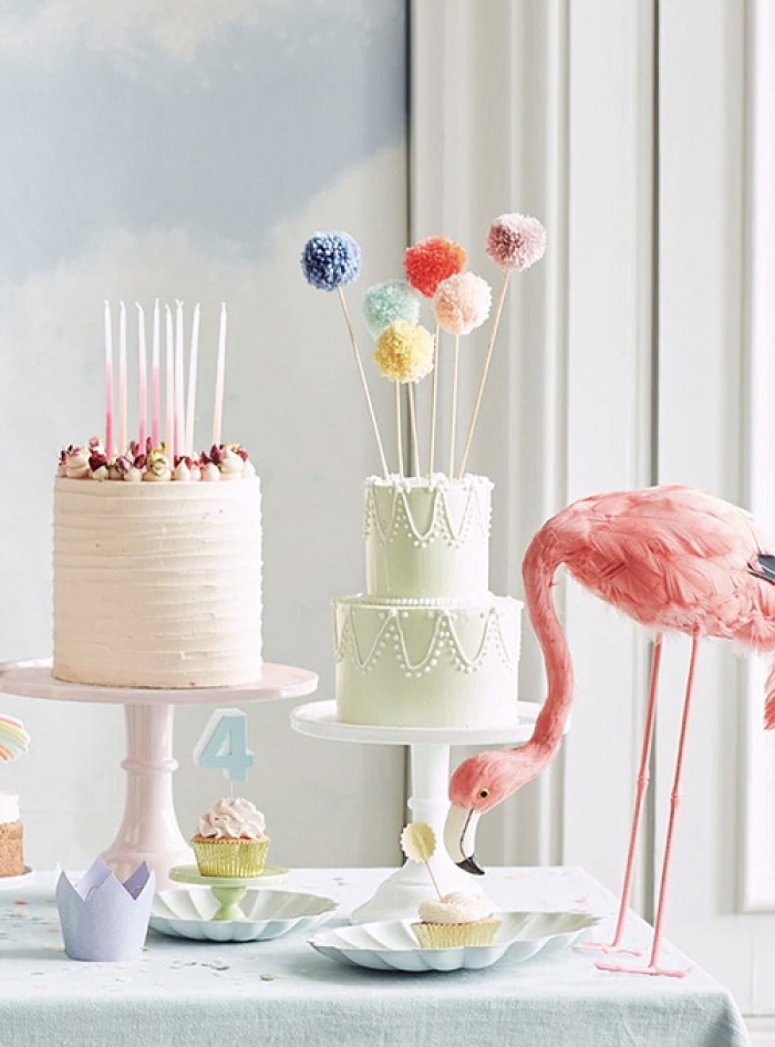 Cake Toppers Multi Pompom, 6τμχ