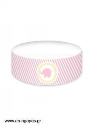 Cake  banner  Baby  Elephant  Pink