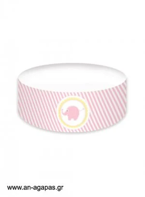 Cake  banner  Baby  Elephant  Pink 