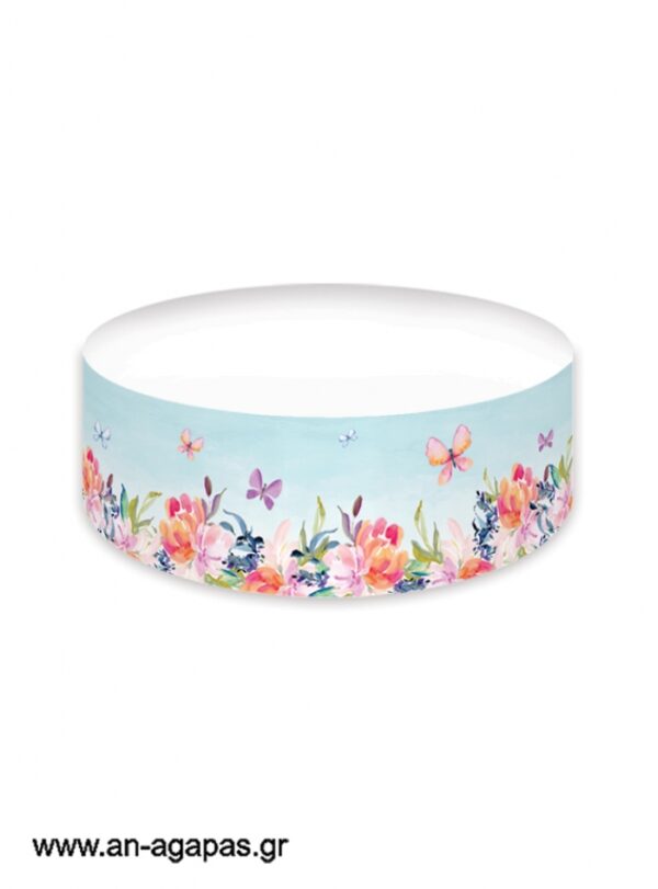 Cake banner Blossom in Blue