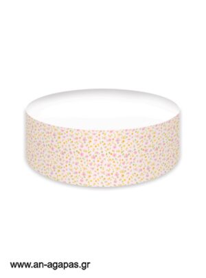 Cake banner Pink Floral