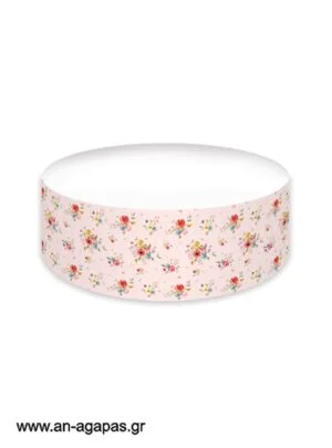 Cake banner Pink Vintage Roses