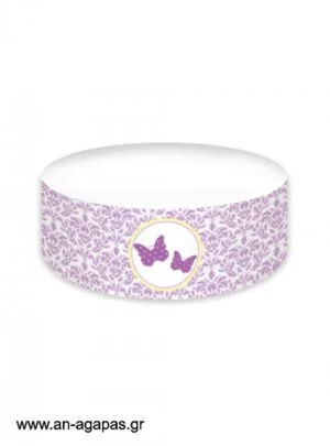 Cake  banner  Purple  Butterflies 