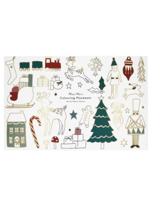 Christmas Colouring Placemats, 8τμχ