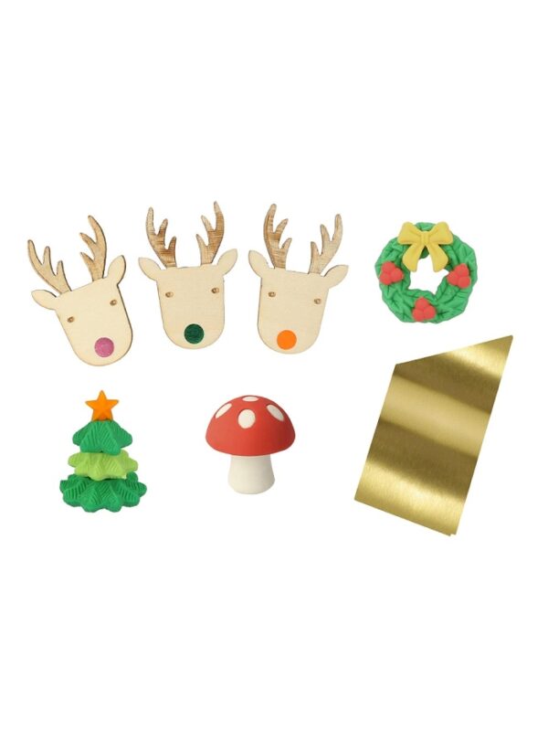 Crackers  Reindeer With Gingham Bows, 6τμχ