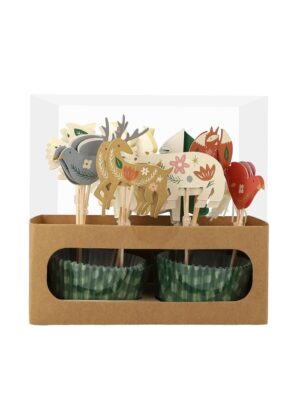 Cupcake Kit Folk Woodland, 24τμχ