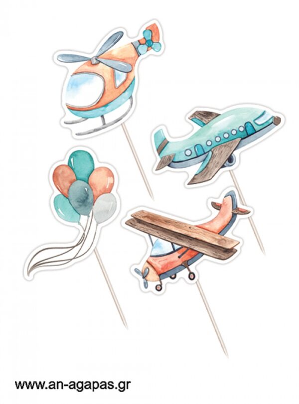 Cupcake Toppers Airplane
