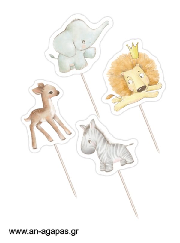 Cupcake Toppers Baby Jungle