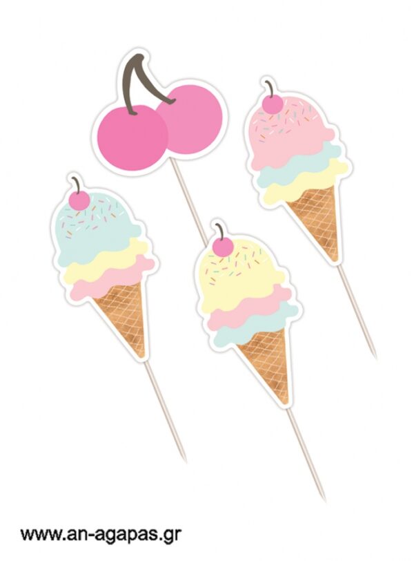 Cupcake  Toppers  Ice  Cream
