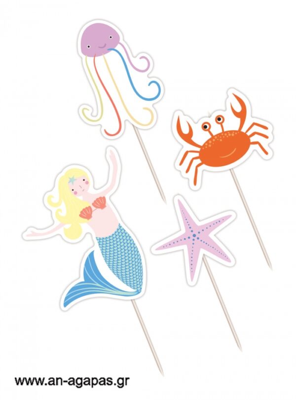 Cupcake  Toppers  Mermaid