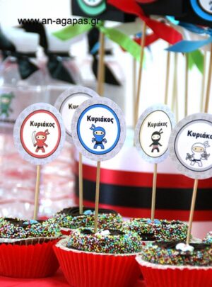 Cupcake Toppers Ninja