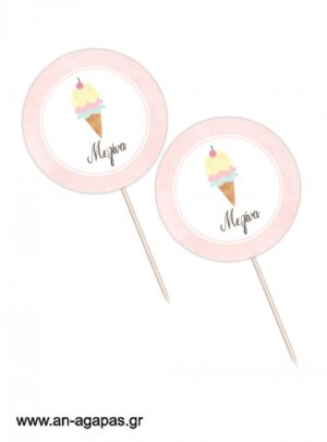 Cupcake  Toppers  Pastel  Ice-cream